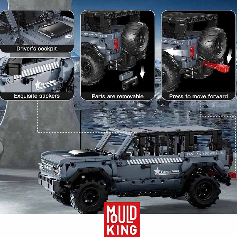 لگو ماشین آفرود فورد برانکو Mould King 15085 | ساختنی 828 قطعه